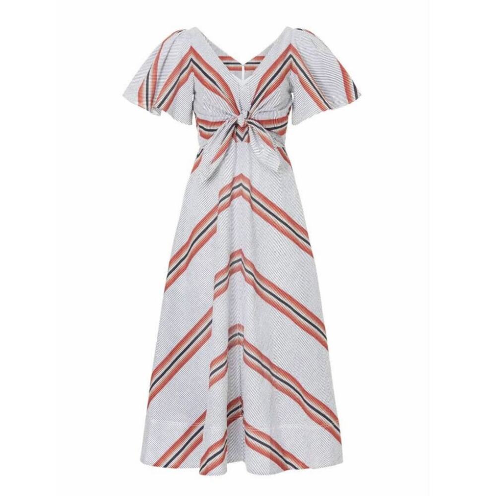 $525 SOLD OUT Tanya Taylor Lonna Dress Striped 2 / XS